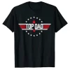 Christmas Birthday for Top Dad Birthday Gun Jet Fathers Day T-Shirt Gift Men's Fashion Graphic Tee Tops Customized Products